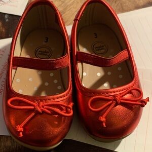 Wonder Nation Shiny Red Kids Dress Shoes size 3